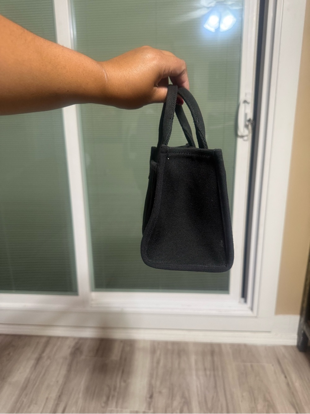 Coach New York Black Canvas Mini Tote with Gold Logo - Picture 4 of 8